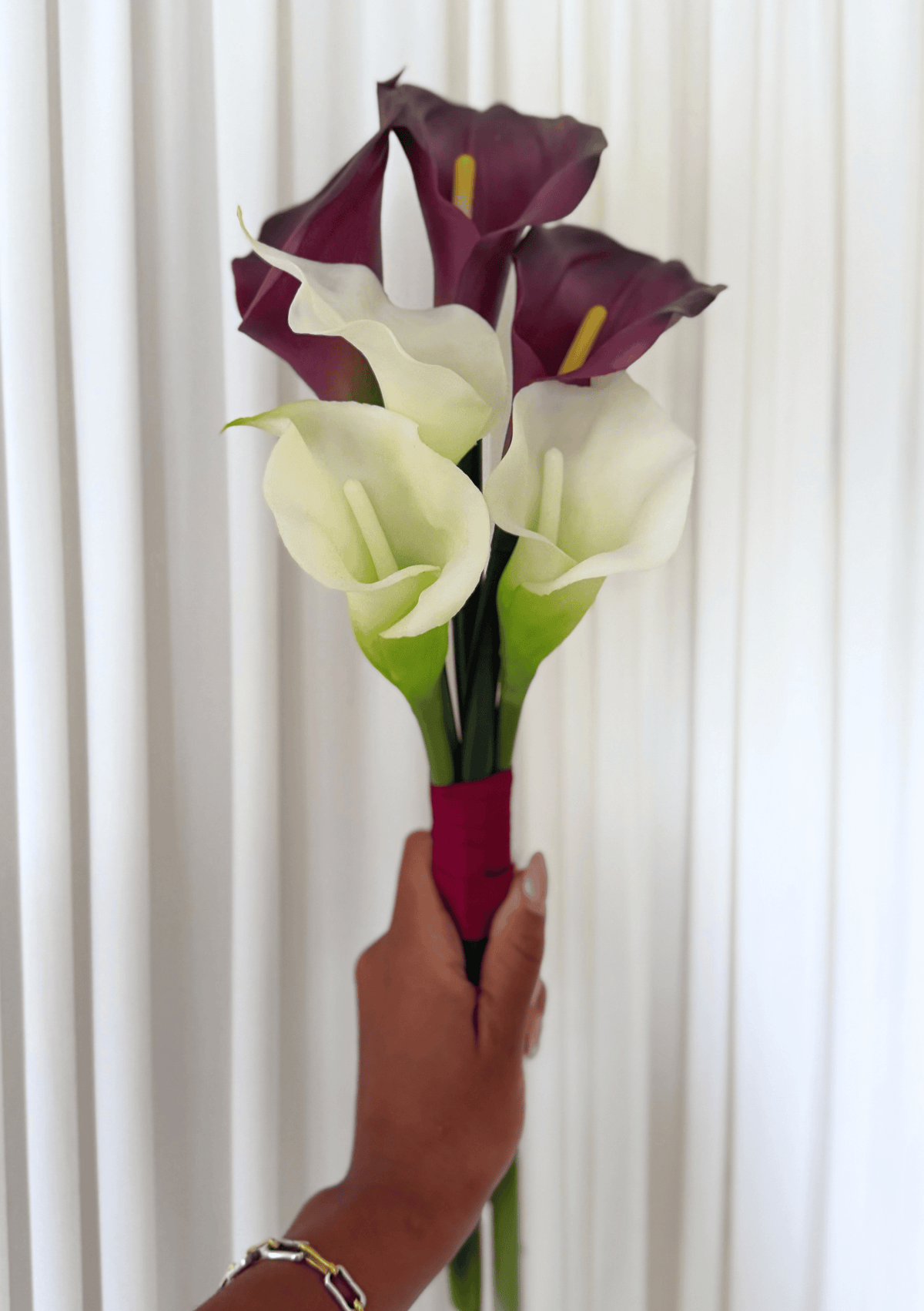 The Burgundy Muse Bridesmaid Bouquet