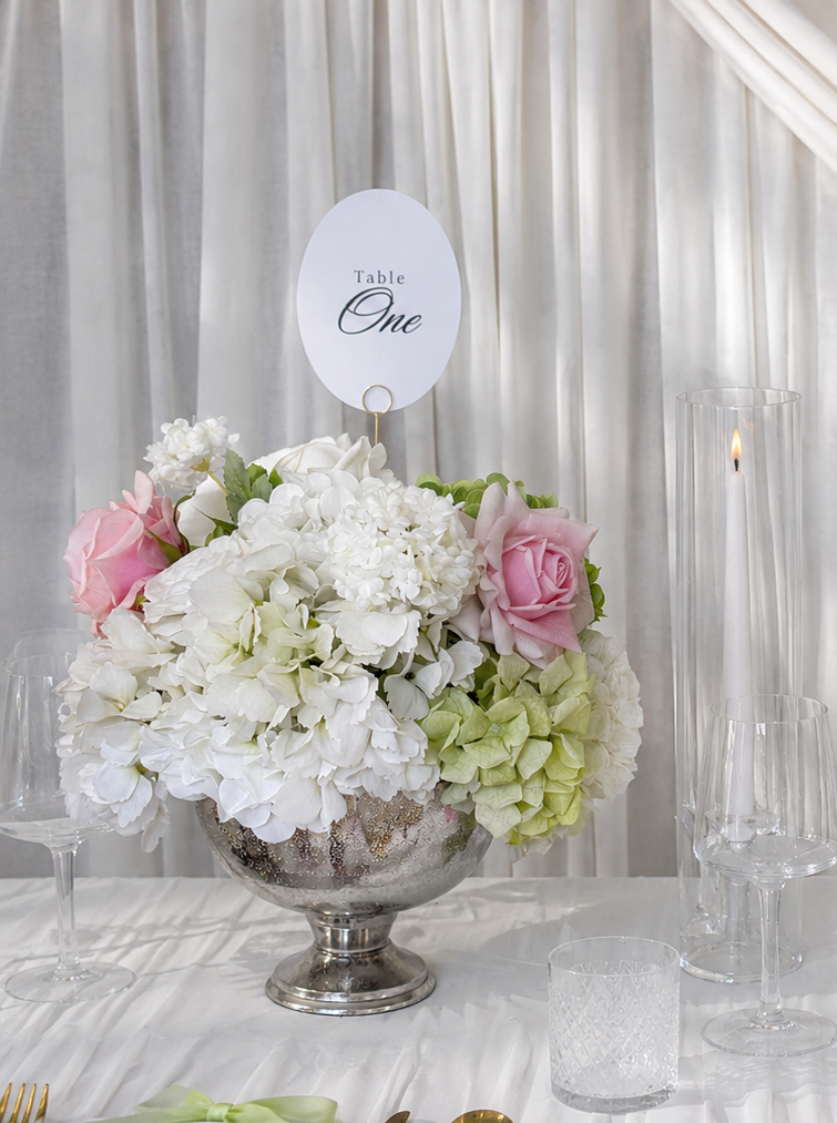 The Botanical Blush Classic Urn display