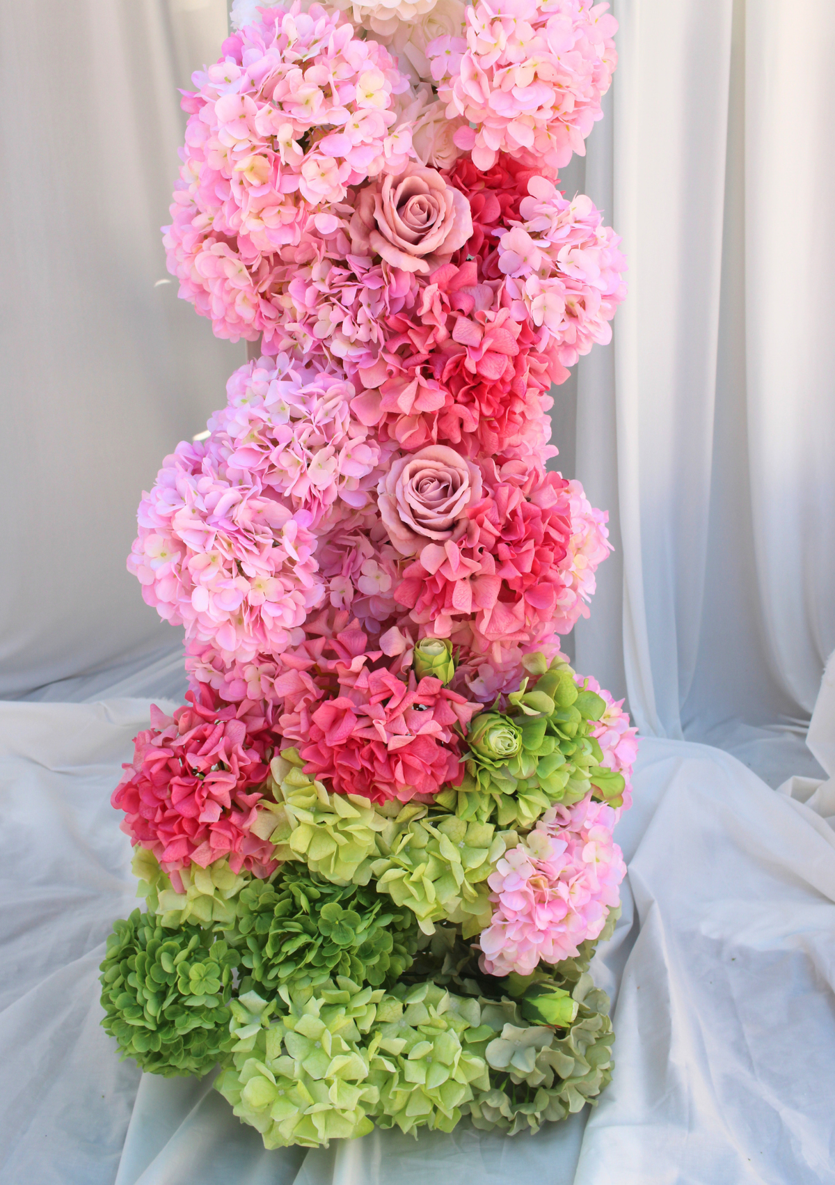 The Botanical Blush Tall standing display
