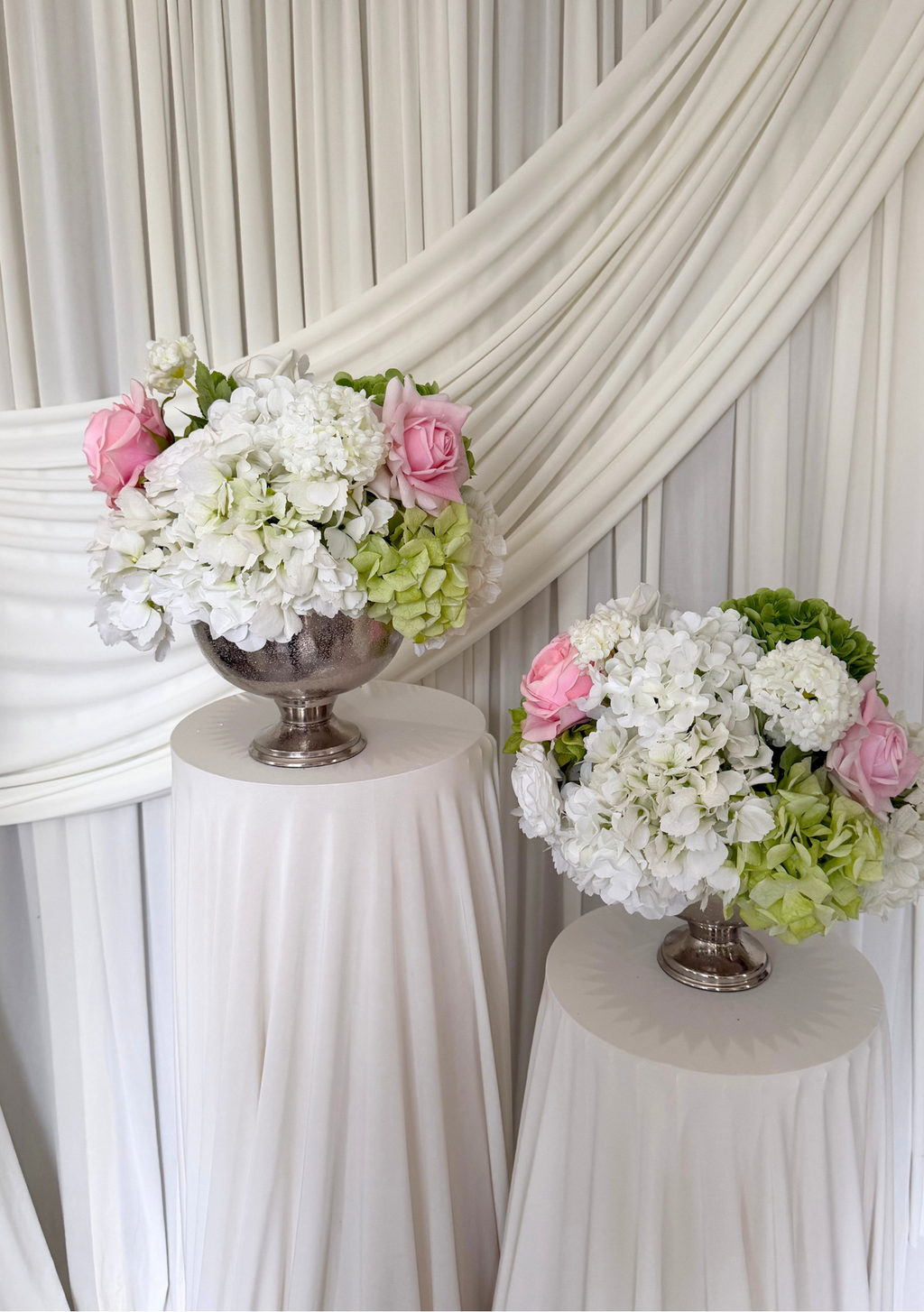The Botanical Blush Classic Urn display