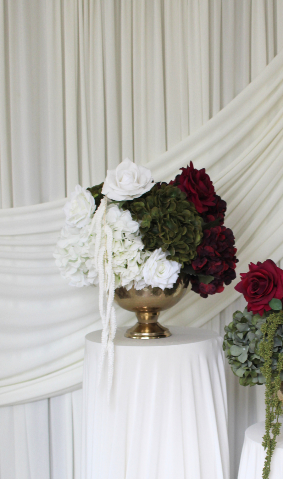 The Burgundy Muse Classic Urn display