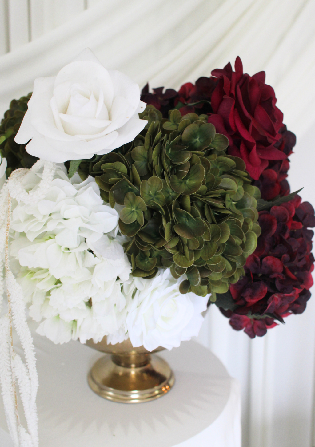 The Burgundy Muse Classic Urn display