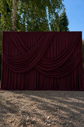 Burgundy Premium Backdrop Draping Fabric Set