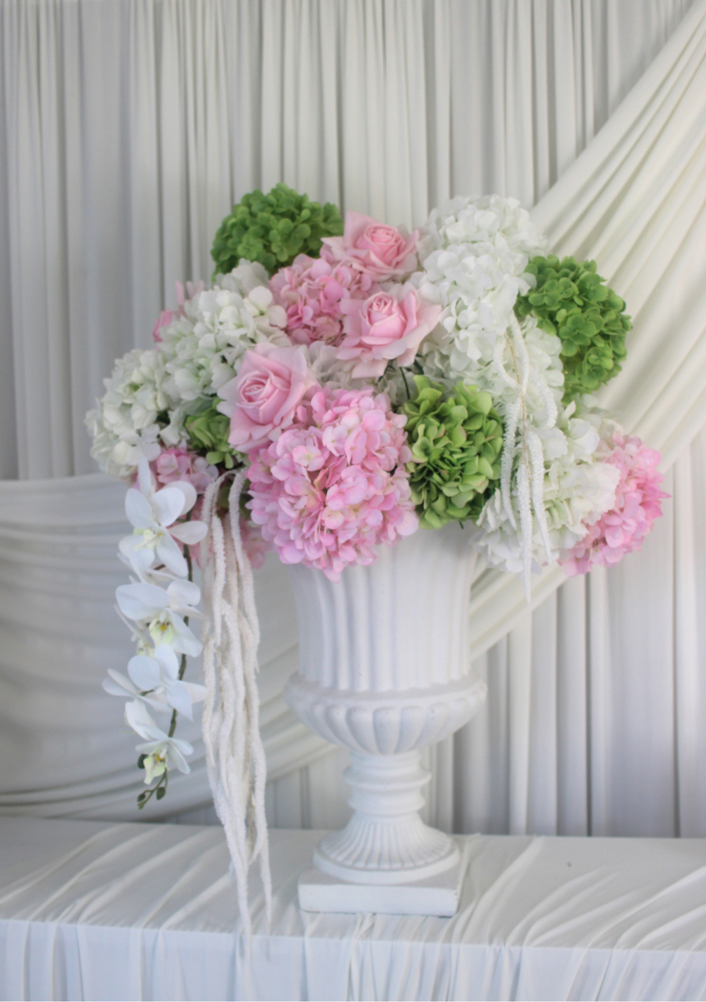 The Botanical Blush Grand Urn Display