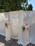 Fabric Draping Swag - For Welcome sign