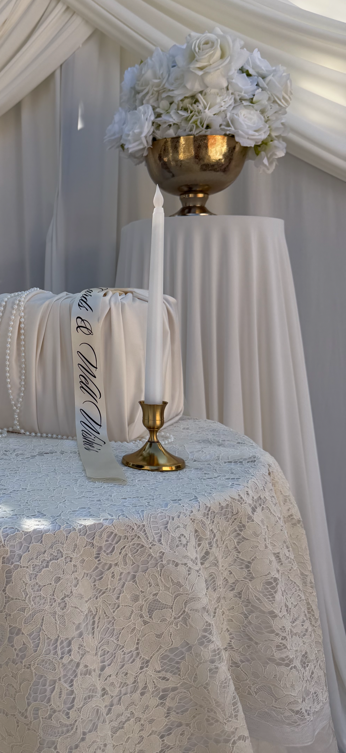 Draped Plinths — Set of 4 - Hire
